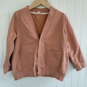 Gray Label Organic Terry Baseball Cardigan